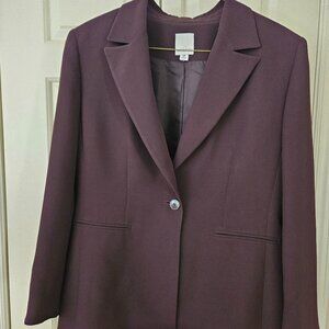 Anne Klein 12P Lined Brown Pantsuit